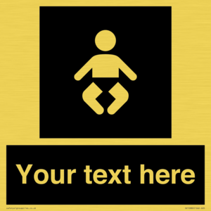 Custom information: black panel baby change